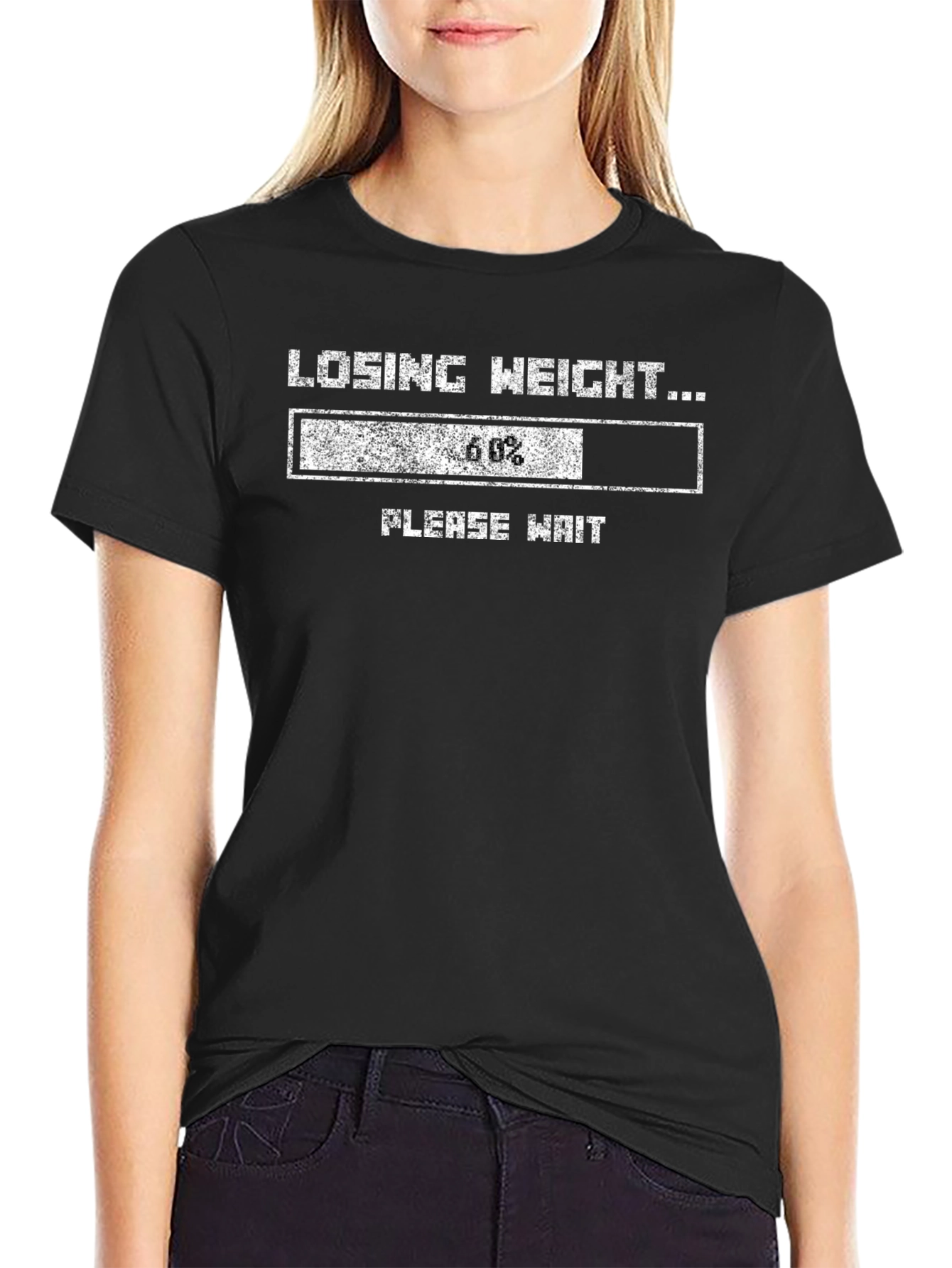 Losing Weight Loading Bar Graphic T-Shirt