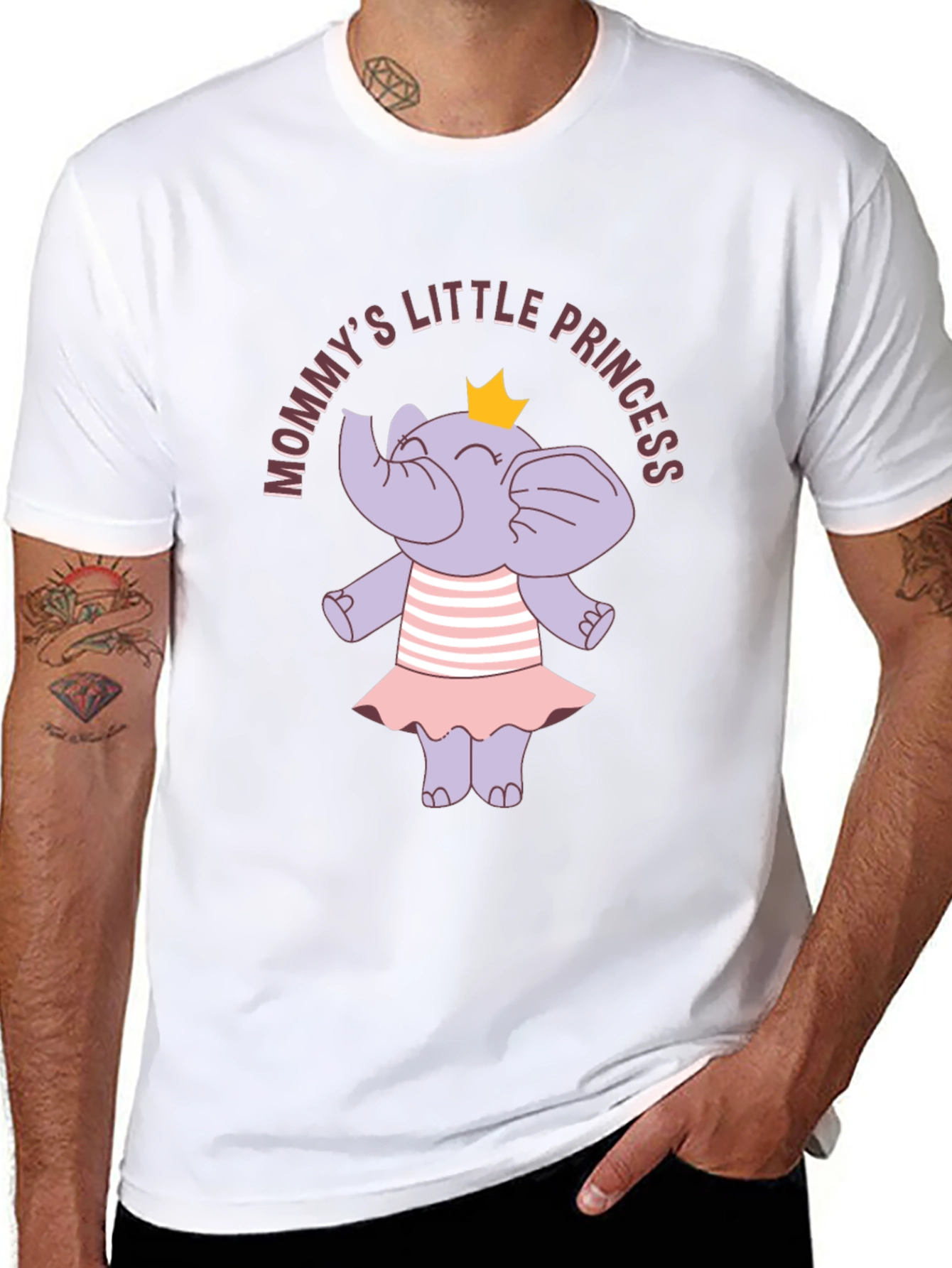 Mommys Little Princess Elephant T-Shirt