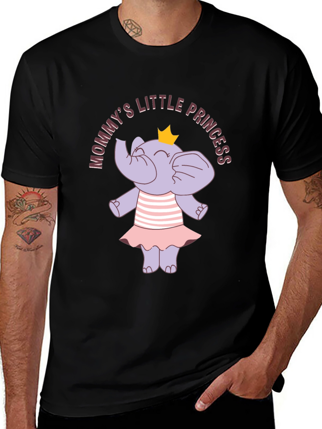 Mommys Little Princess Elephant T-Shirt