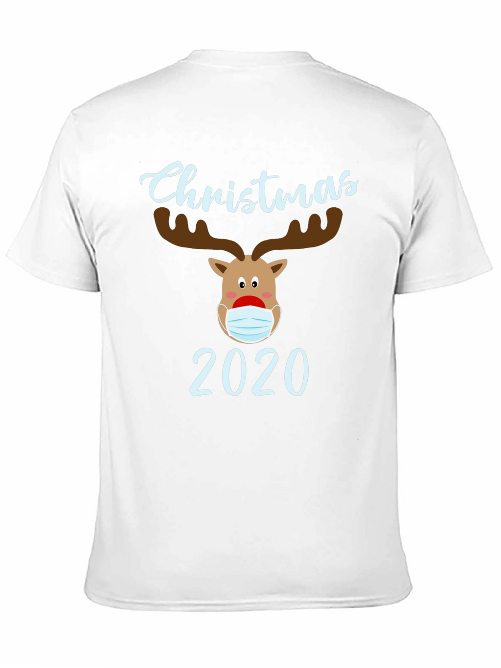 Christmas 2020 Masked Reindeer Graphic T-Shirt