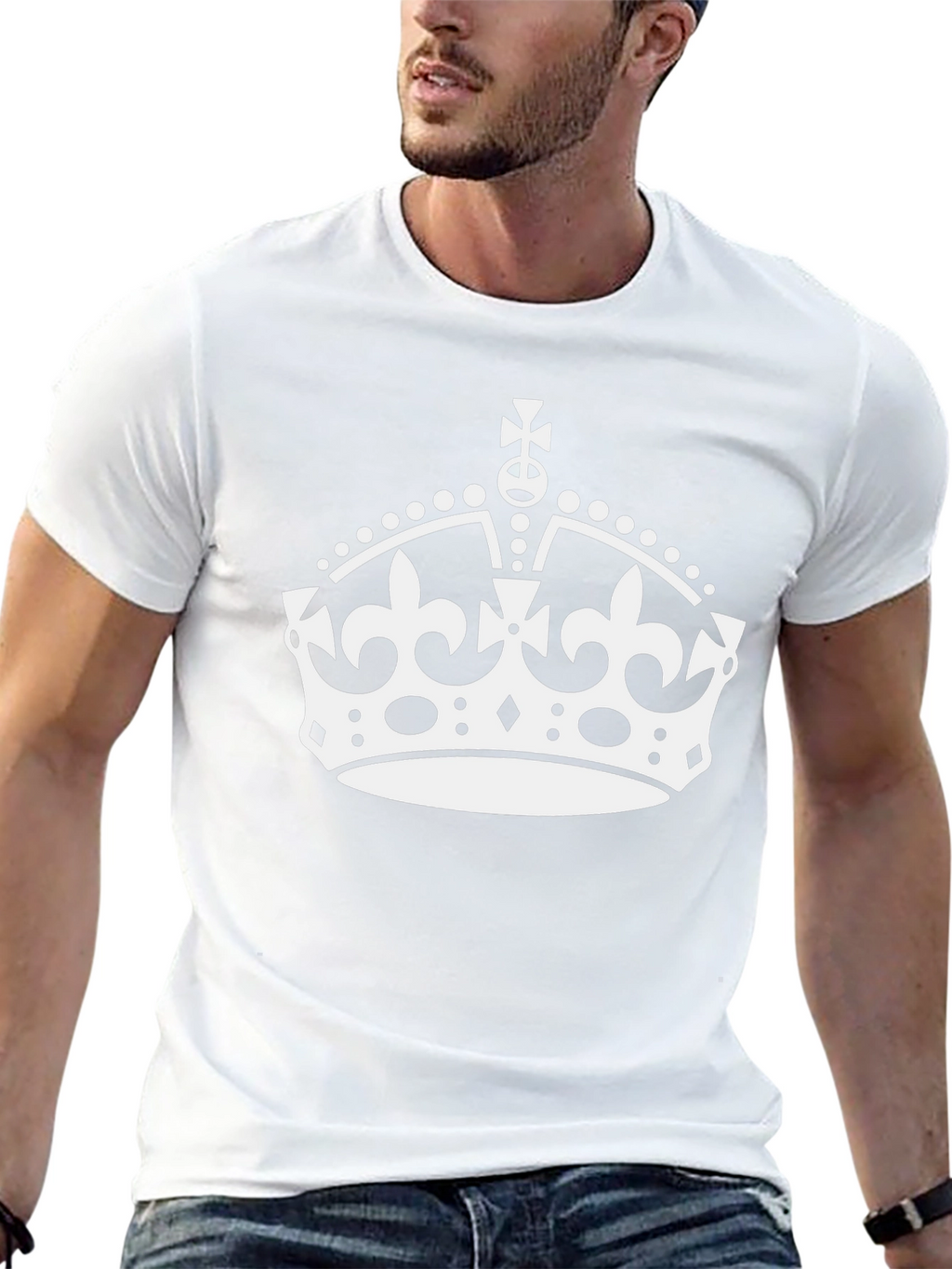 Keep Calm Crown Black T-Shirt