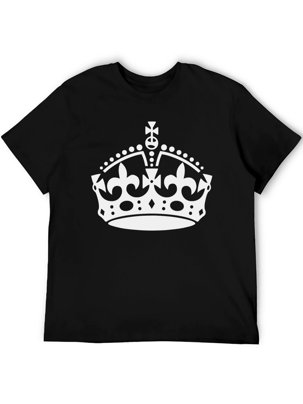 Keep Calm Crown Black T-Shirt