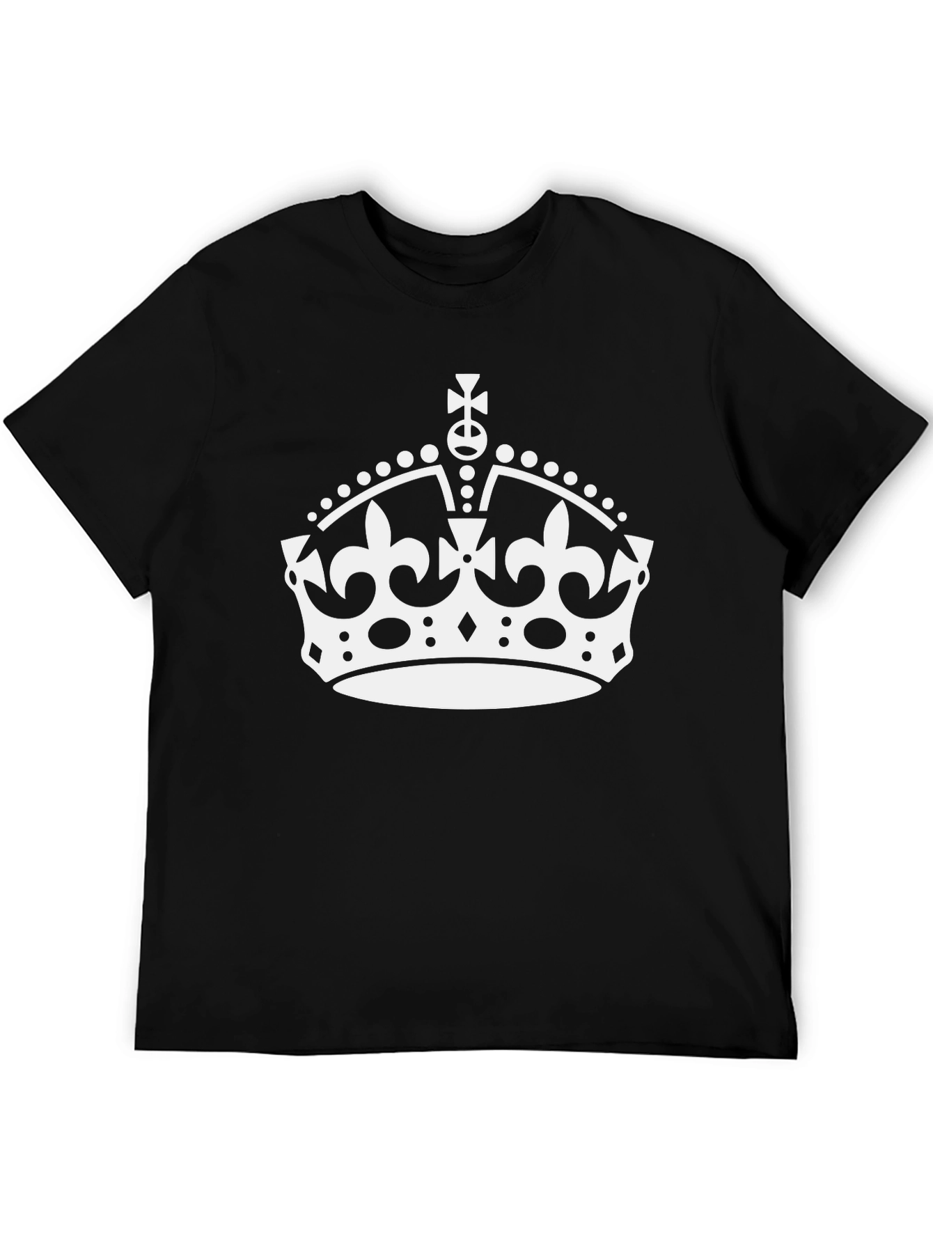 Keep Calm Crown Black T-Shirt