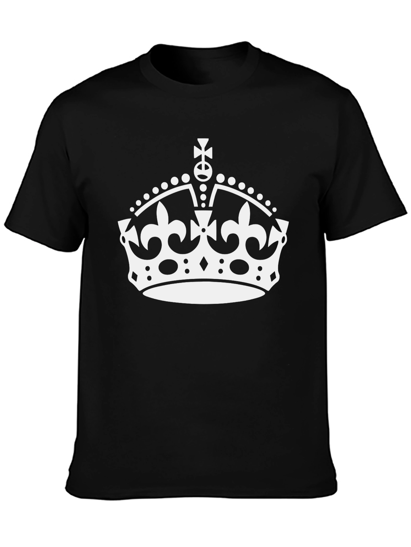 Keep Calm Crown Black T-Shirt