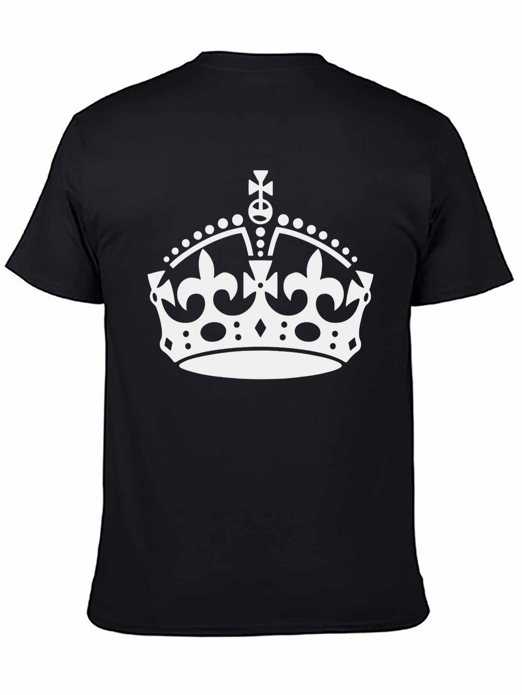 Keep Calm Crown Black T-Shirt