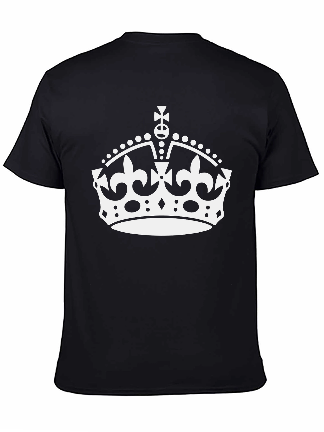 Keep Calm Crown Black T-Shirt