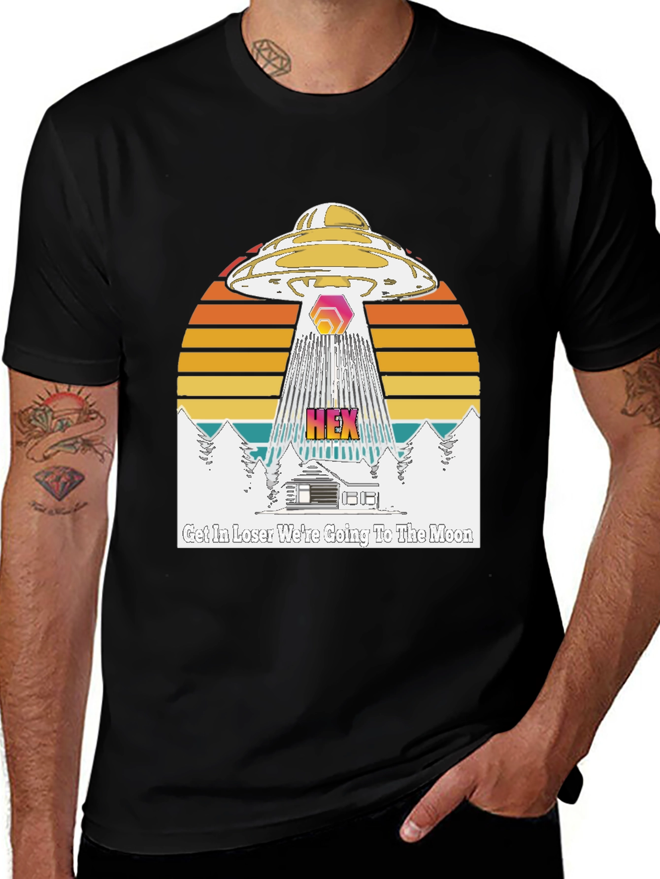 HEX Crypto UFO Graphic Tee