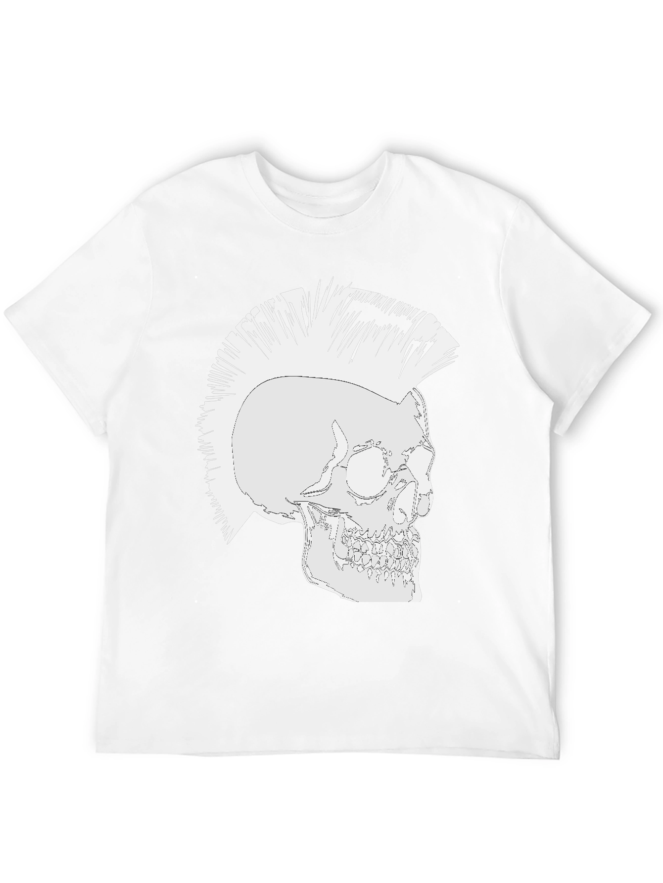 Punk Skull Graphic T-Shirt - Rocker Style Tee