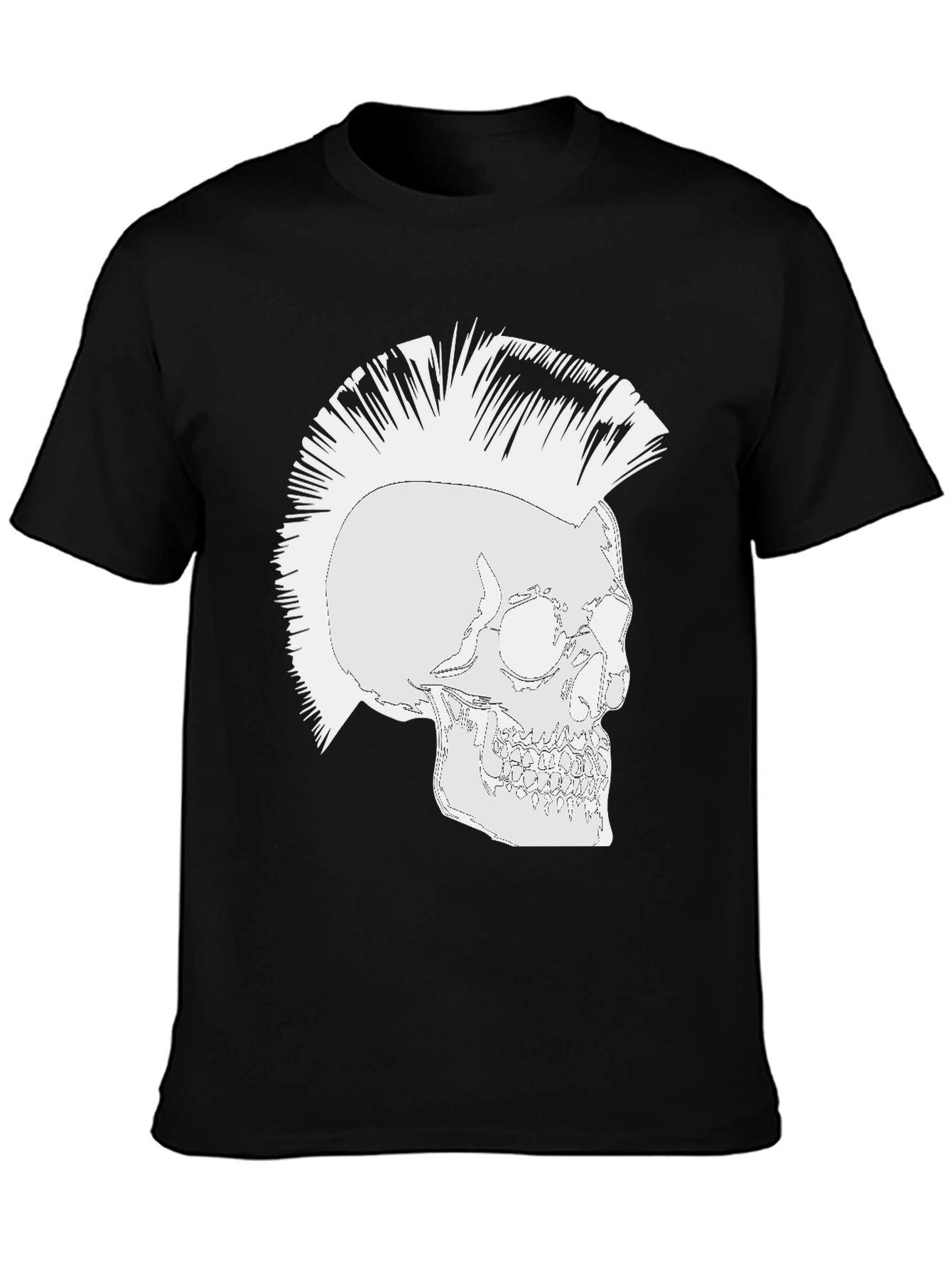 Punk Skull Graphic T-Shirt - Rocker Style Tee
