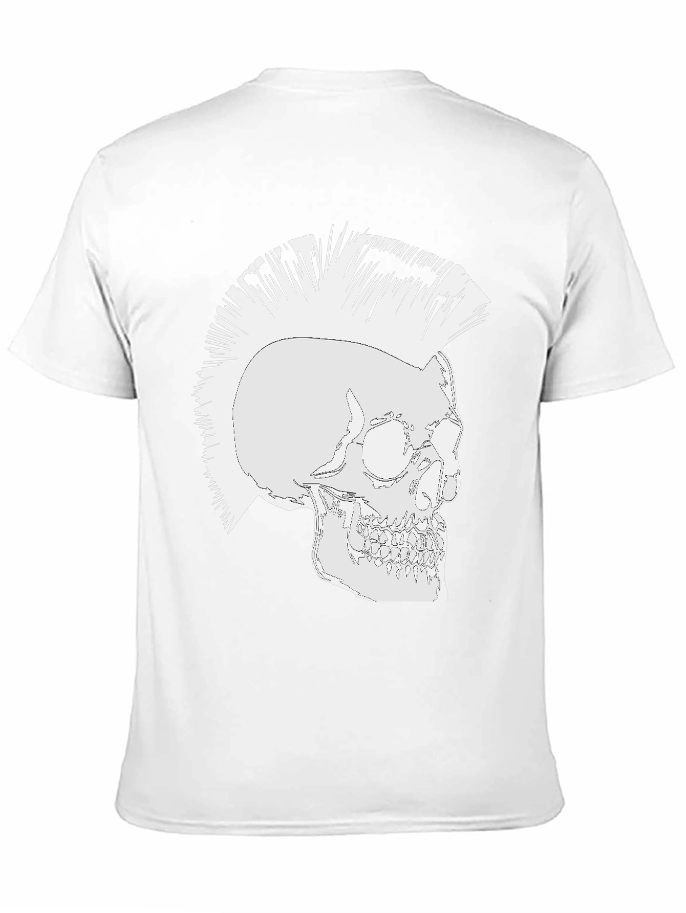 Punk Skull Graphic T-Shirt - Rocker Style Tee