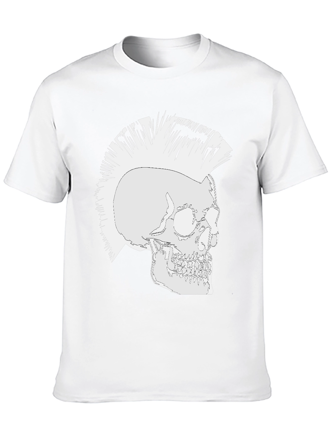 Punk Skull Graphic T-Shirt - Rocker Style Tee