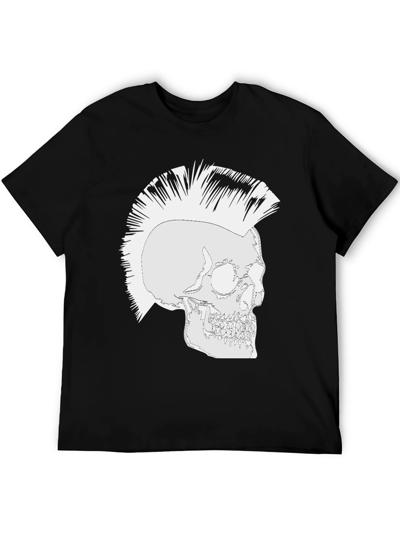 Punk Skull Graphic T-Shirt - Rocker Style Tee