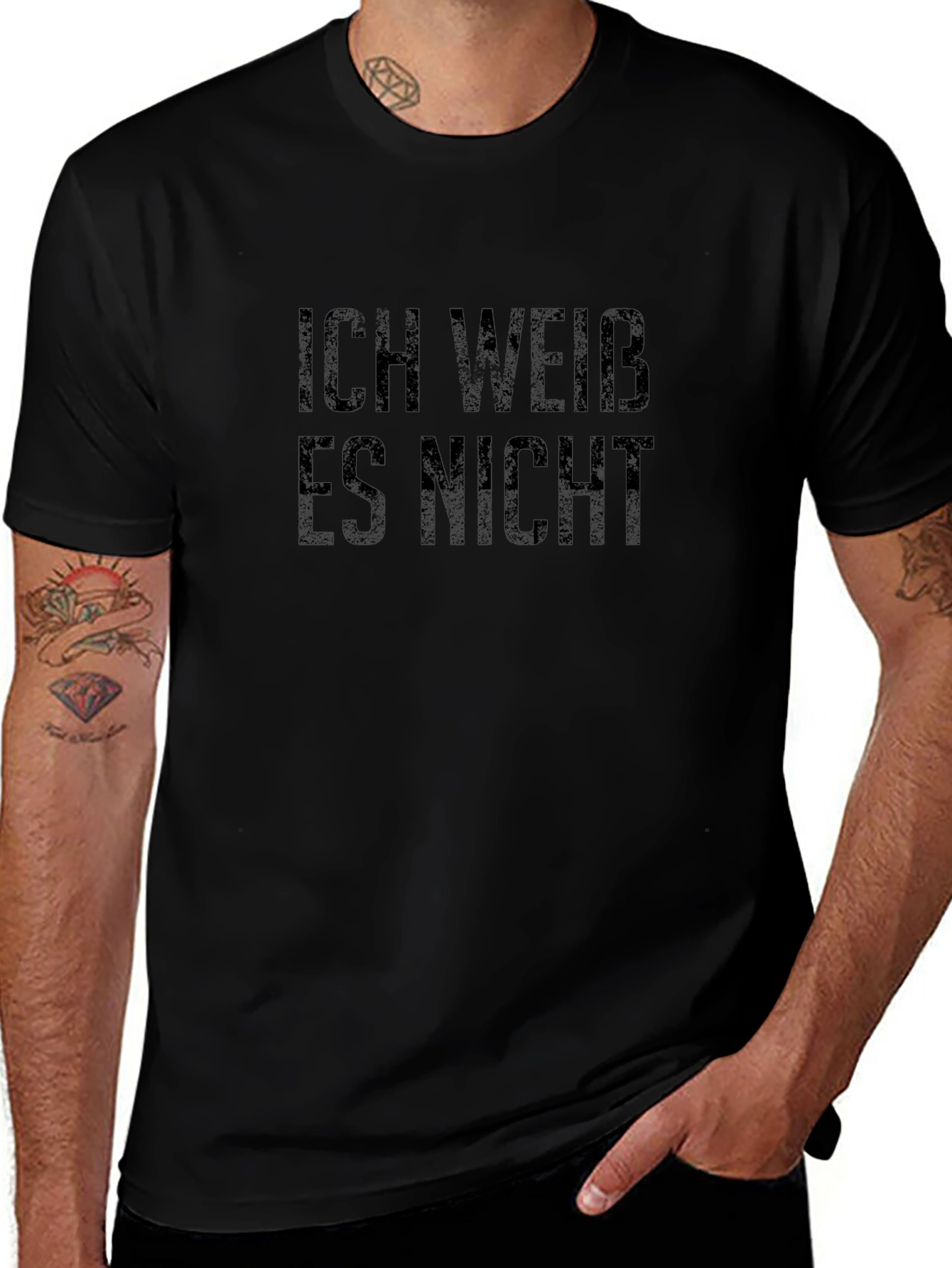 Ich Weiss Es Nicht T-Shirt - Dark Humor Tee