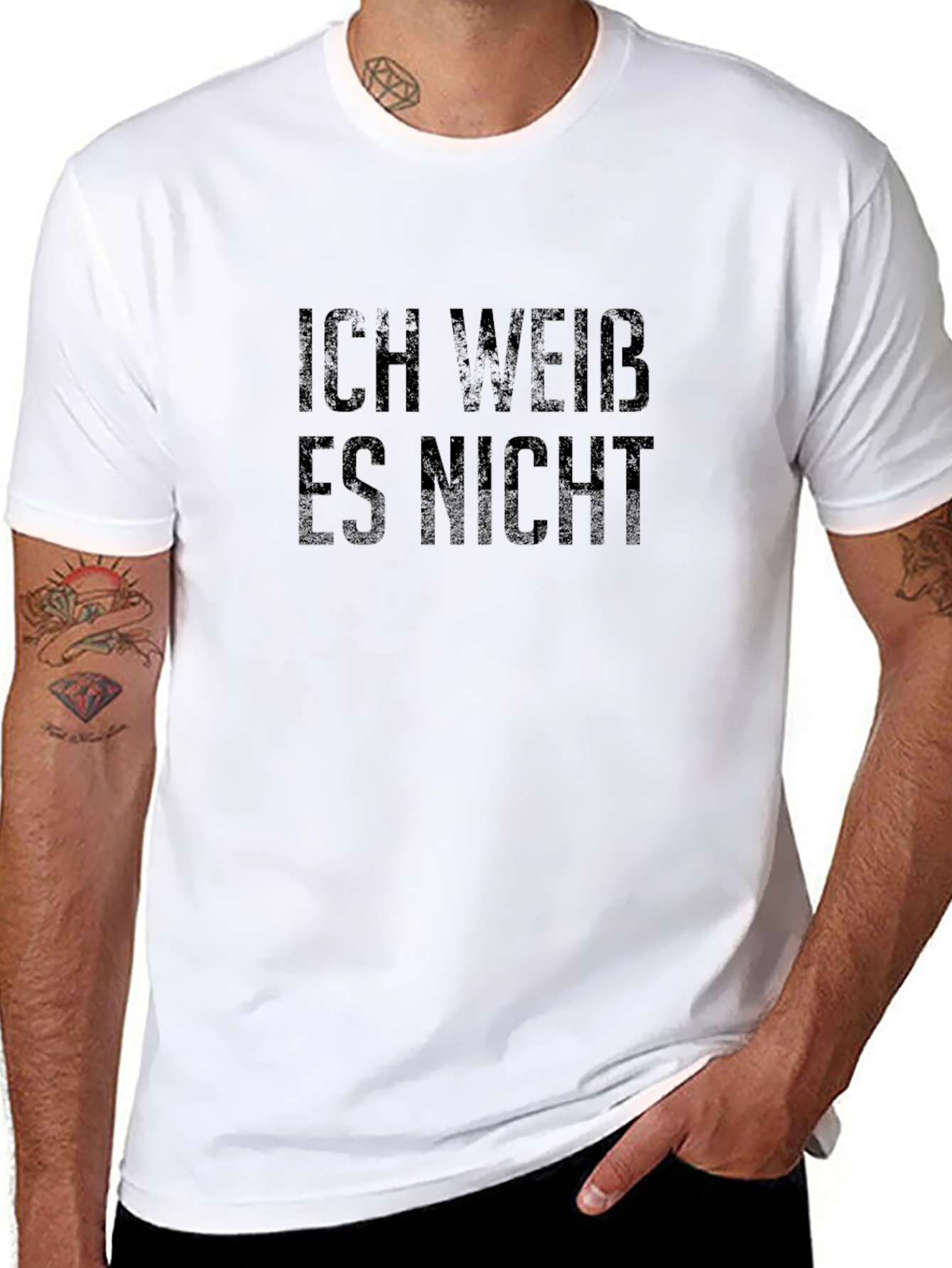 Ich Weiss Es Nicht T-Shirt - Dark Humor Tee