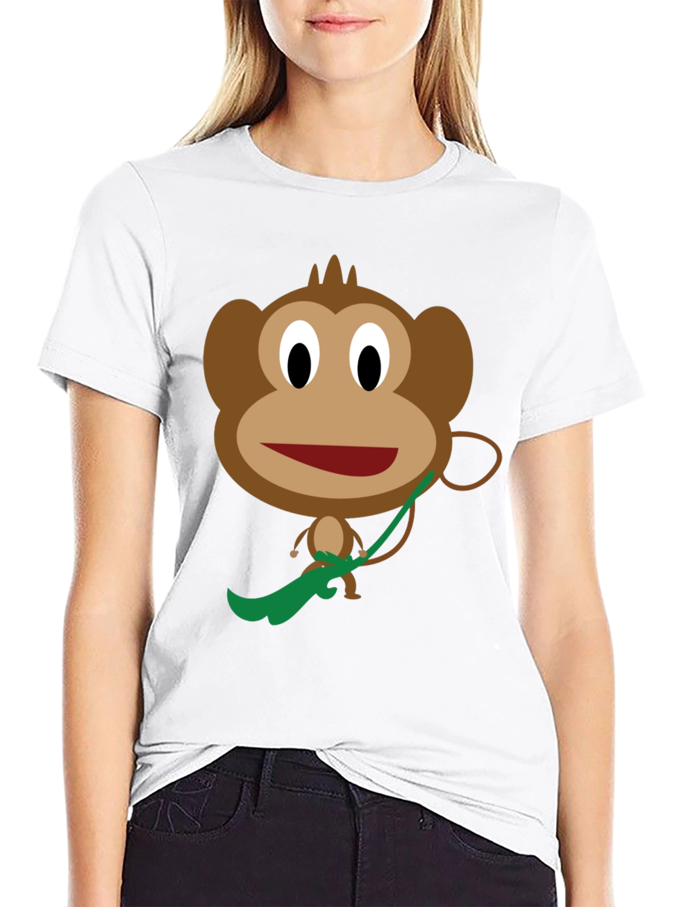 Cartoon Monkey Graphic T-Shirt - Fun & Playful
