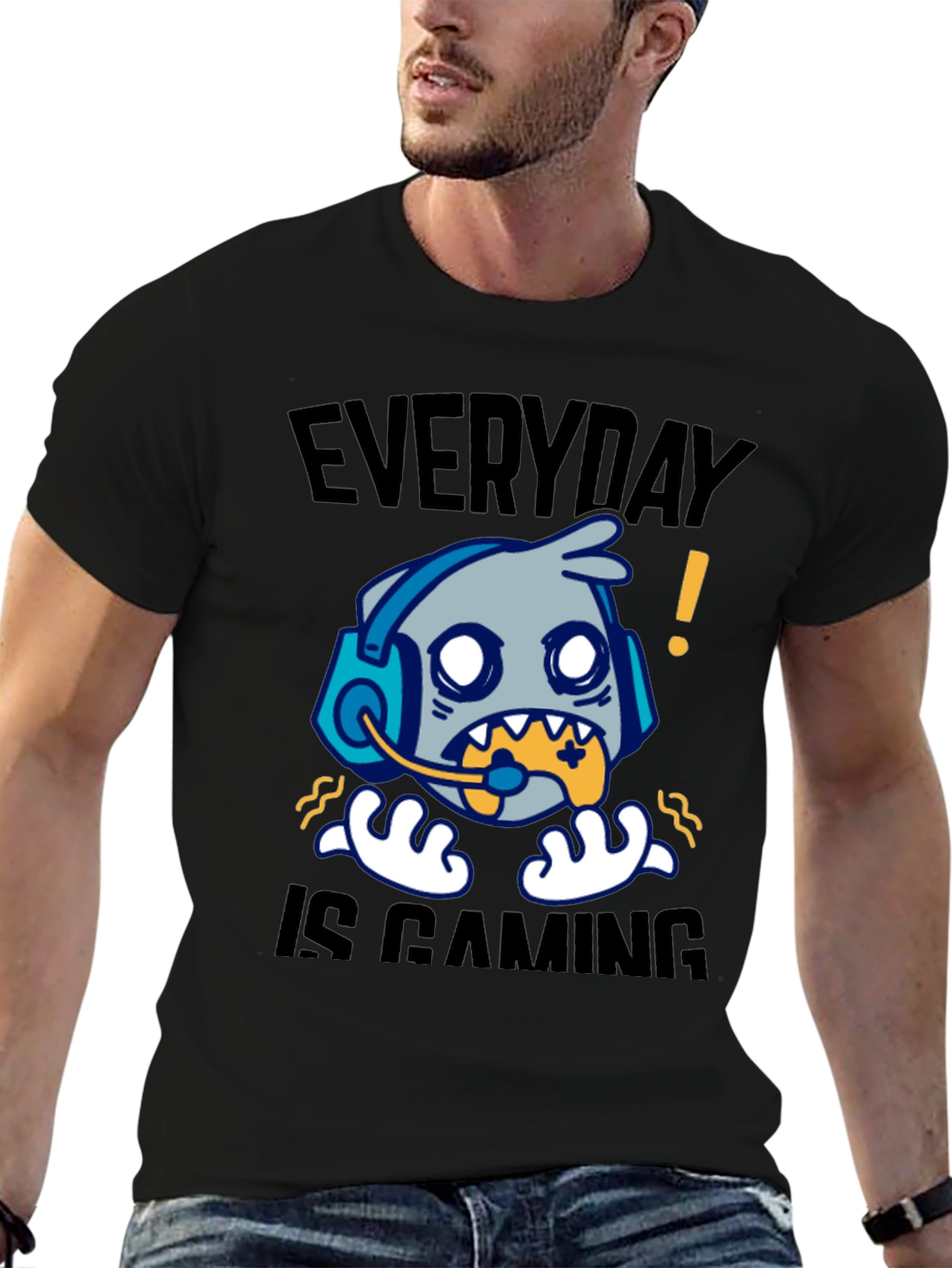 Everyday is Gaming T-Shirt - Gamer Cartoon Graphic Tee