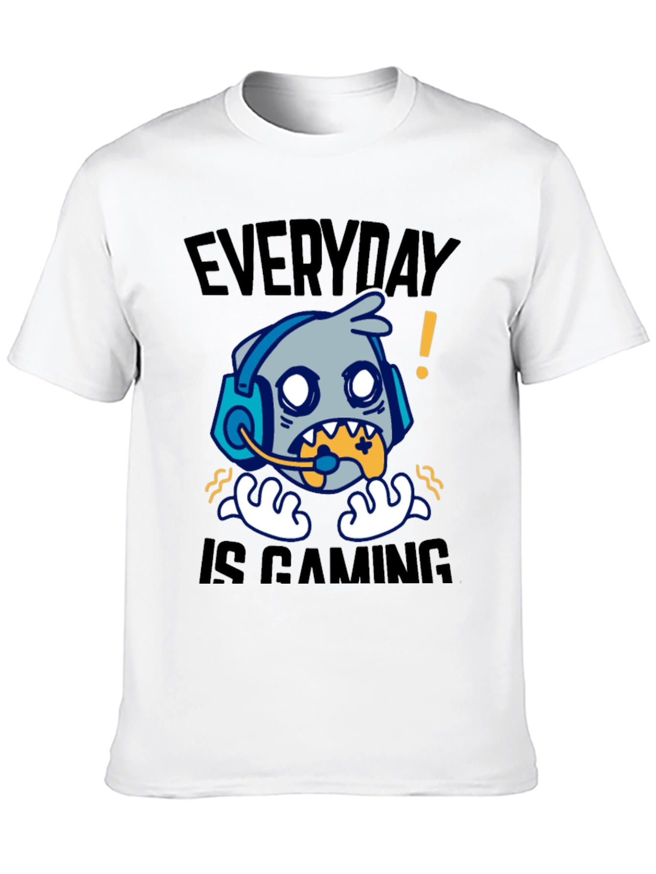 Everyday is Gaming T-Shirt - Gamer Cartoon Graphic Tee