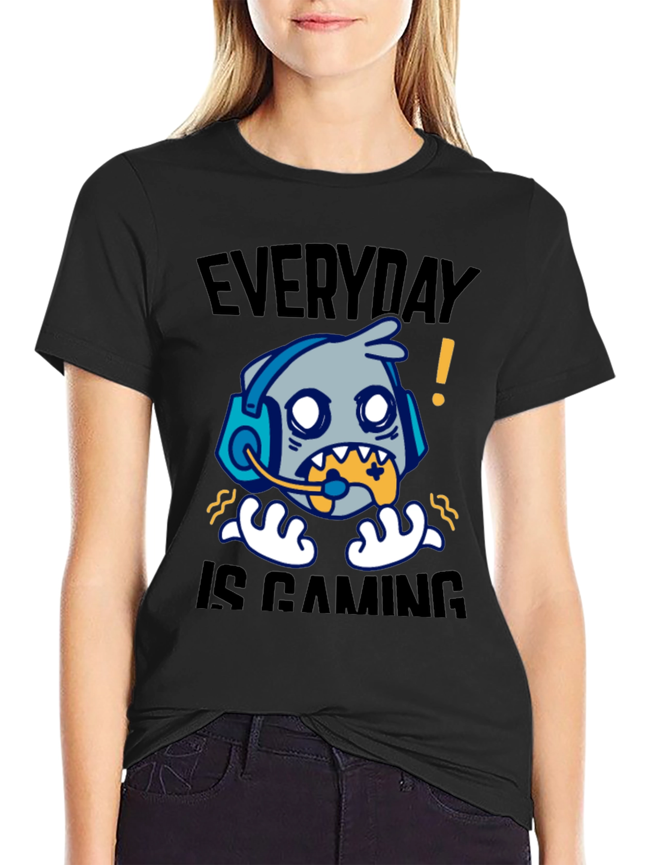 Everyday is Gaming T-Shirt - Gamer Cartoon Graphic Tee