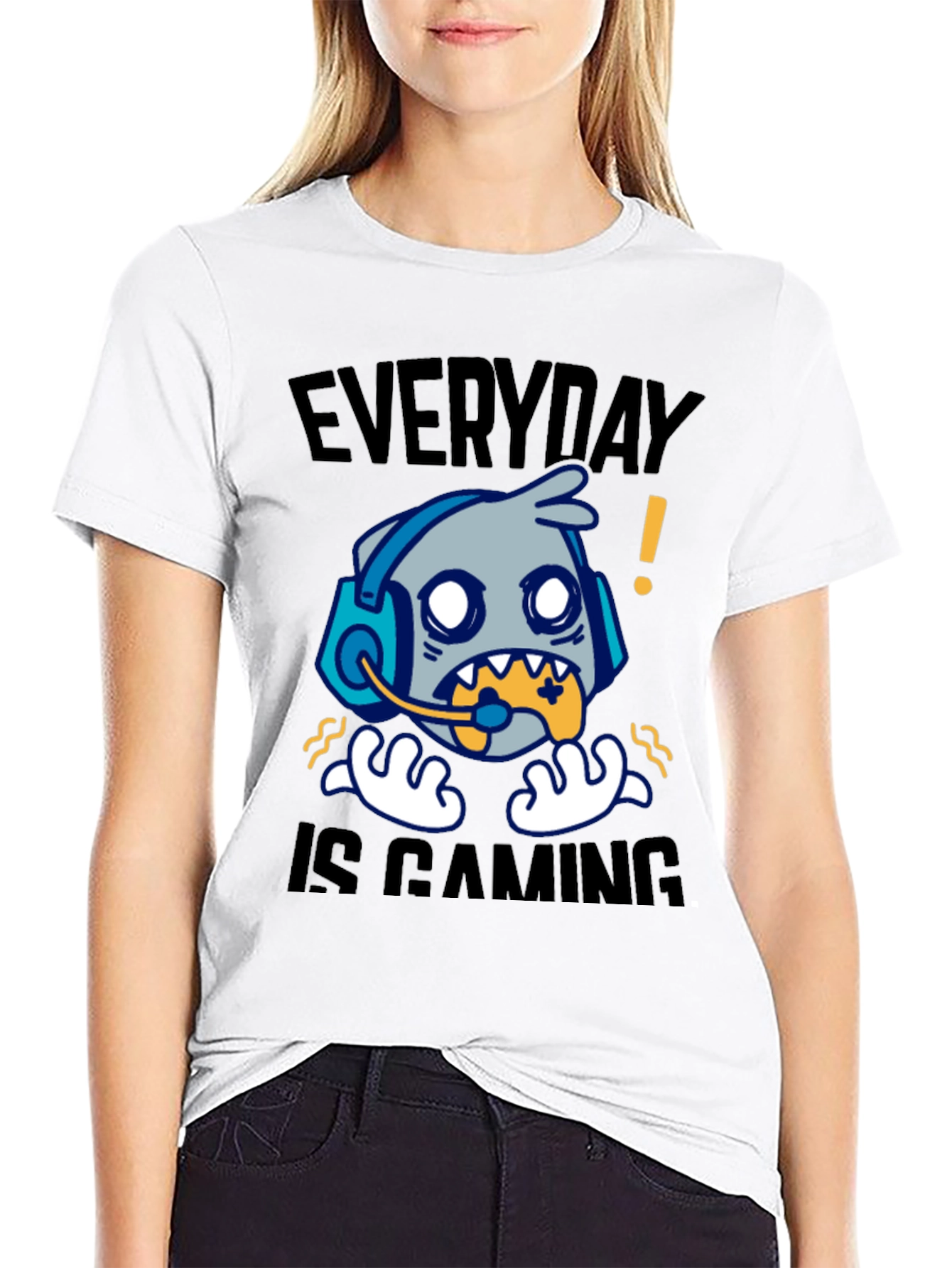 Everyday is Gaming T-Shirt - Gamer Cartoon Graphic Tee
