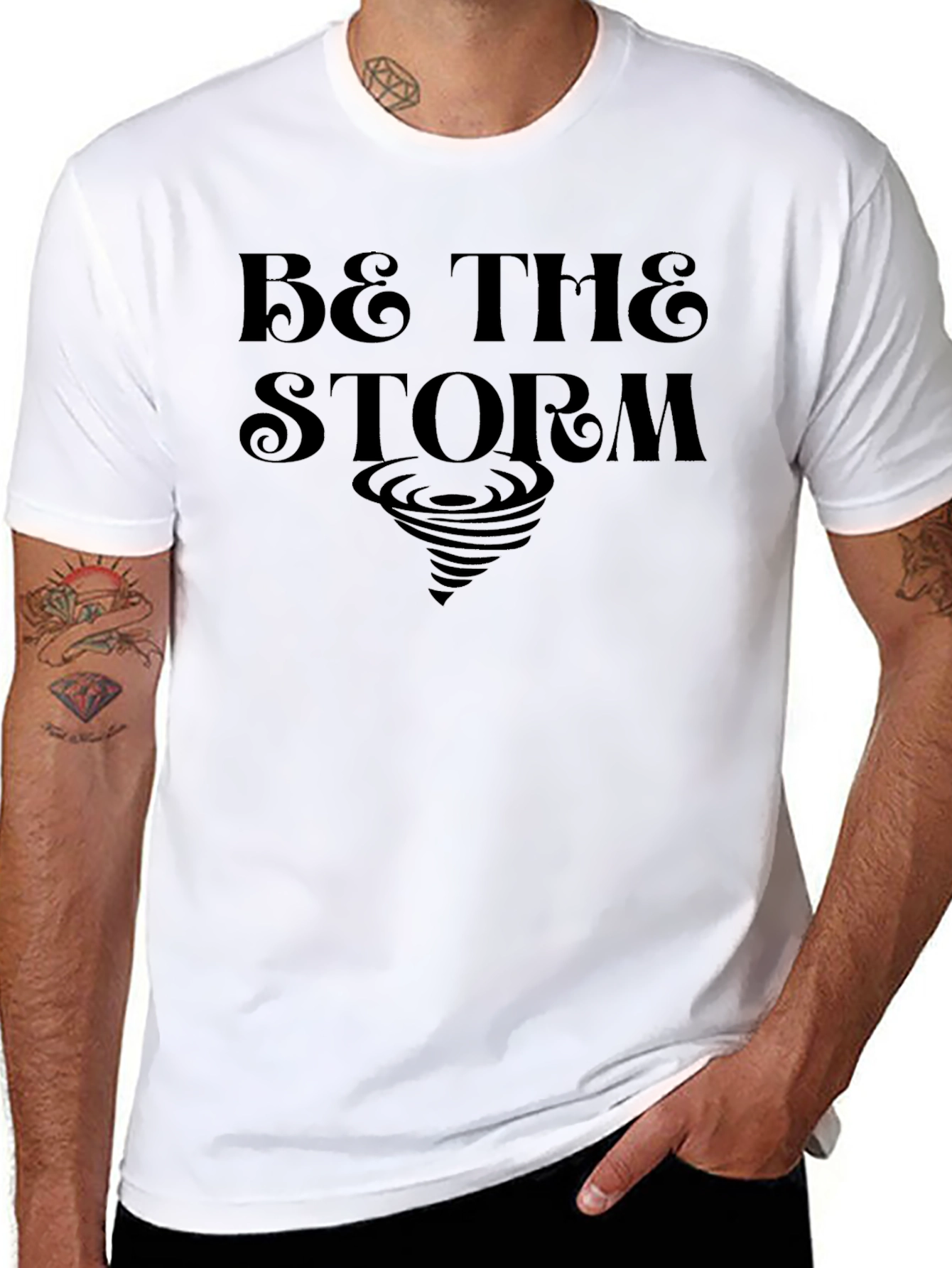 Be the Storm T-Shirt - Black Graphic Tee